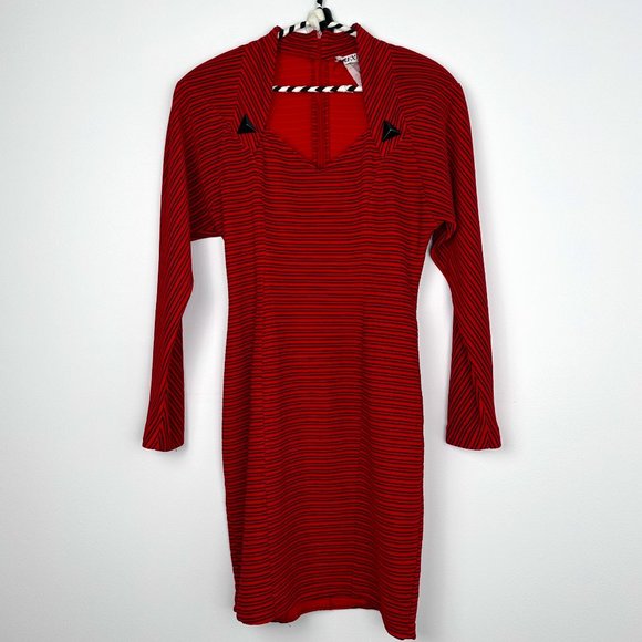 UXL 80’s Vintage Power Shoulder Synthwave Dress - Picture 1 of 12